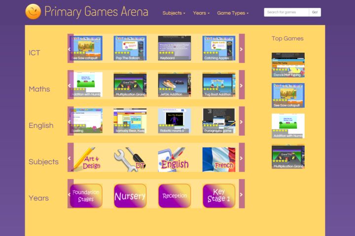 Primary Games Area